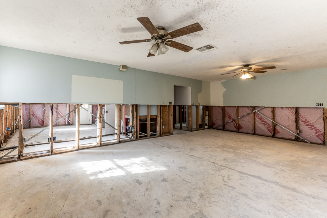 Downstairs living area