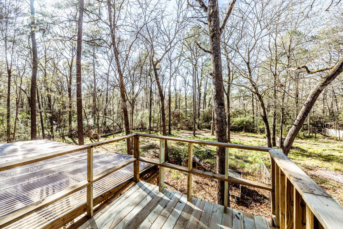 Upstairs porch with gorgeous view