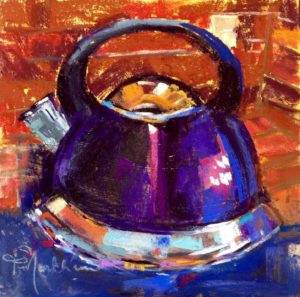 Painting, "Purple Heart" by Pam Markham